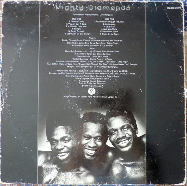 THE MIGHTY DIAMONDS, Ice on Fire (Virgin; V2078, UK 1977, Inner) LP VG/EX - Image 2