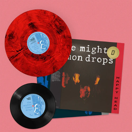 THE MIGHTY LEMON DROPS, Happy Head (40th Anniversary Edition) - Dinked Edition (Chrysalis; CRV2316, UK 2026, Marbled Red & Black Vinyl, Dinked Edition No. A.31, Numbered Limited Pressing of  LP NEW/NEW