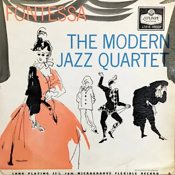 THE MODERN JAZZ QUARTET, Fontessa (London Records; LTZ-K15022, UK , Laminated Front Sleeve) LP VG/VG