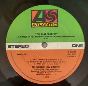 THE MODERN JAZZ QUARTET, The Last Concert (Atlantic; K 60098, UK 1975, Gatefold) 2xLP VG/VG - Image 3