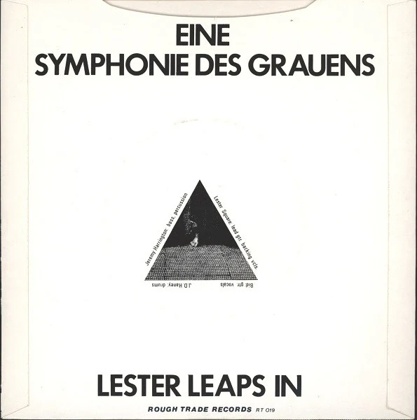 THE MONOCHROME SET, Eine Symphonie Des Grauens / Lester Leaps In (Rough Trade (Sepia Labels); RT 019, UK 1979 Reissue, Picture Sleeve) 7" VG+/VG+ - Image 2