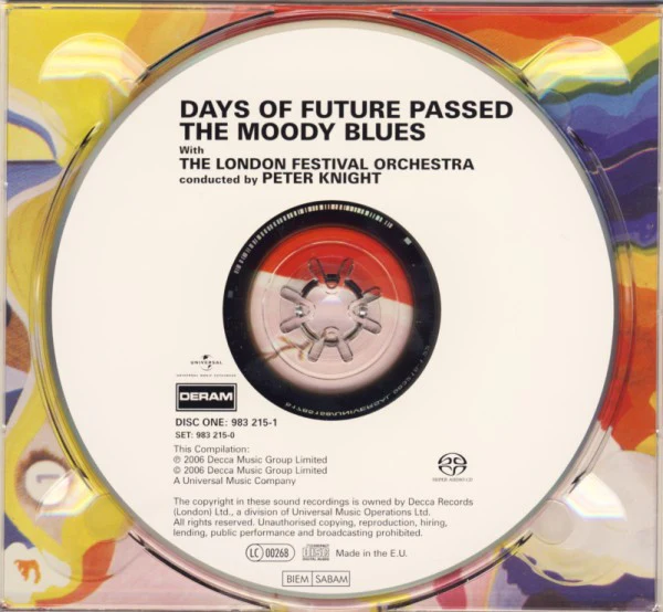 THE MOODY BLUES WITH THE LONDON FESTIVAL ORCHESTRA CONDUCTED BY PETER KNIGHT, Days Of Future Passed (Deram; 983 215-0, UK, Europe & US 2006, Deluxe Edition, SACD, Hybrid, Multichannel, Album 2xCD EX/EX - Image 3