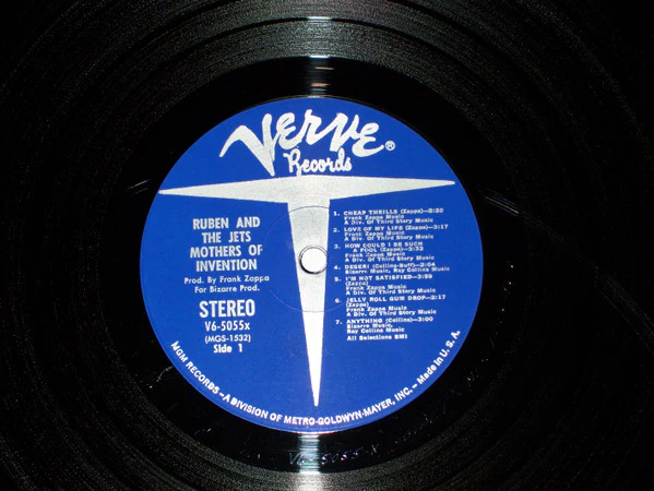 THE MOTHERS OF INVENTION, Cruising With Ruben & The Jets (Verve Records; V6-5055x, US 1968, Pasteback Gatefold, Stereo) LP VG/VG - Image 3