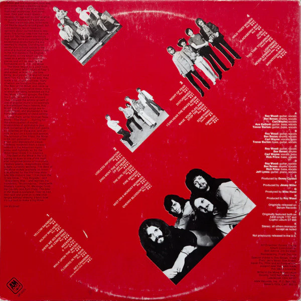 THE MOVE, The Best Of The Move (A&M Records; SP-3625, US 1974, Gatefold, Monarch Pressing), SALE - Up to 50% Off the Original Price  LP VG/VG - Image 2