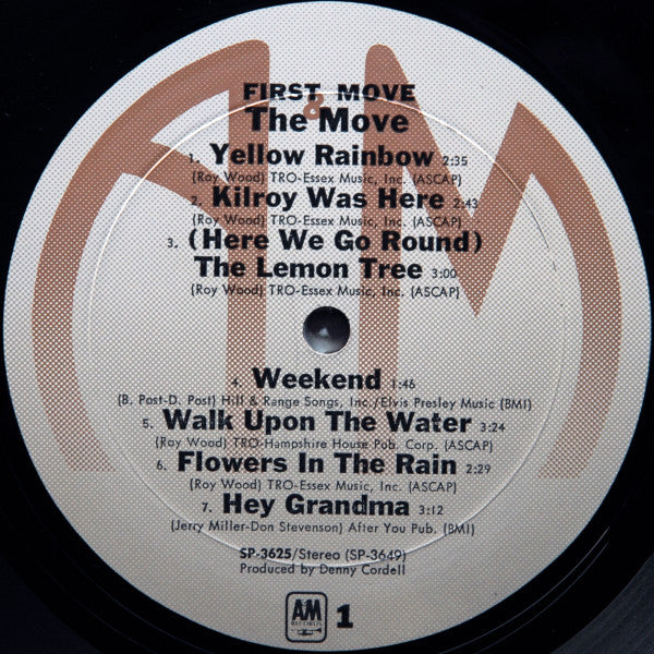 THE MOVE, The Best Of The Move (A&M Records; SP-3625, US 1974, Gatefold, Monarch Pressing), SALE - Up to 50% Off the Original Price  LP VG/VG - Image 3