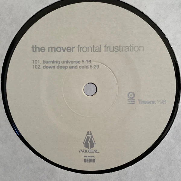 THE MOVER, Frontal Frustration (Tresor ; Tresor 198, Germany 2002, Stickered Plain Sleeve) 2x12" VG/VG+ - Image 2