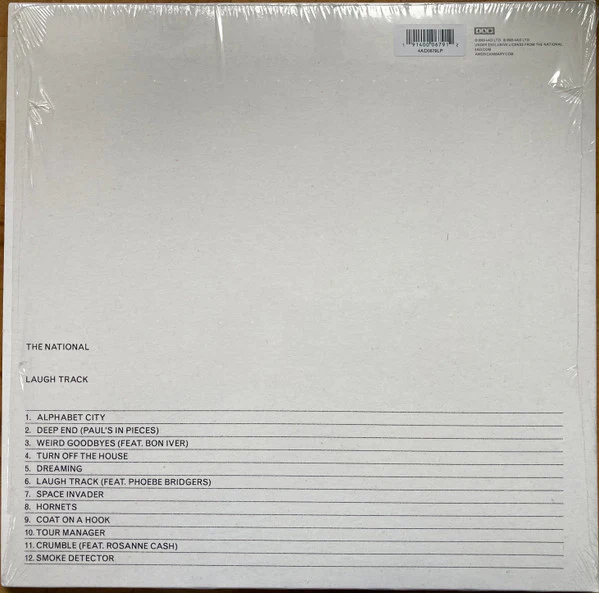 THE NATIONAL, Laugh Track (4AD; 4AD0679LP, Worldwide Reissue, Gatefold, 2 Inners, JN-H Runouts) 2xLP VG+/VG+ - Image 2