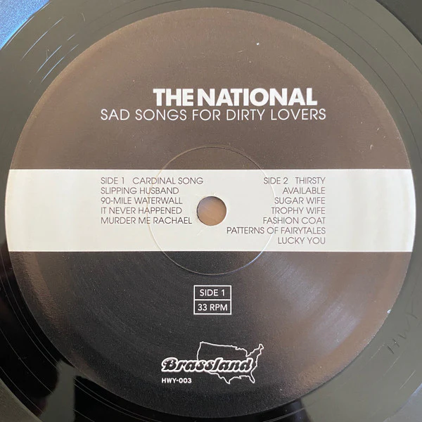 THE NATIONAL, Sad Songs For Dirty Lovers (Brassland; HWY-003, US 2017 Reissue, Matte Sleeve) LP VG+/VG - Image 3