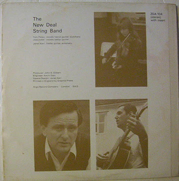 THE NEW DEAL STRING BAND, Down In The Willow (Argo; ZDA 104, UK 1969, Laminated Front Sleeve, Insert) LP VG+/VG - Image 2