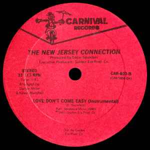 THE NEW JERSEY CONNECTION, Love Don't Come Easy / Love Don't Come Easy (Instrumental) (Carnival; CAR-803, US 1981, Plain Sleeve) 12" /G - Image 2