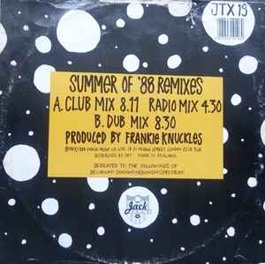 THE NIGHT WRITERS, Let The Music (Use You) (Jack Trax ; JTX 19, UK 1988, Picture Sleeve) 12" VG/VG - Image 2