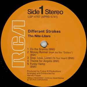 THE NITE-LITERS, Different Strokes (RCA; LSP-4767, US Reissue) LP EX/EX - Image 3