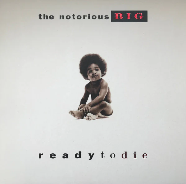 THE NOTORIOUS B.I.G., Ready To Die (Bad Boy Entertainment / Vinyl Me, Please; R1-562969, US 2022 Reissue, Textured Sleeve, NO Print, Red w/White/Black Splatter & White w/Red/Black Splatter V 2xLP VG+/VG+