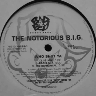 THE NOTORIOUS B.I.G., Who Shot Ya / 10 Crack Commandments (Bad Boy Entertainment; 78612-79298-1, US 1999, Company Sleeve) 12" VG+/VG