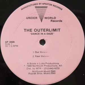 THE OUTERLIMIT, Dance In A Daze (Underworld Records; AP 300, US 1989, Plain Sleeve) 12" /VG
