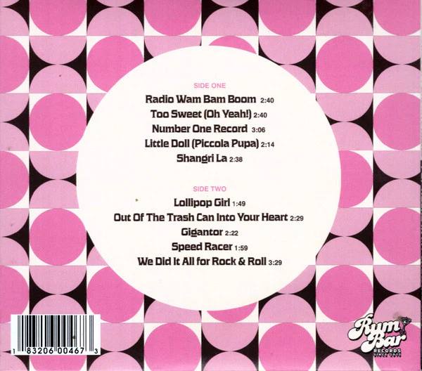 THE PEPPERMINT KICKS, Pop Rocks In My Chewing Gum (RUM BAR Records; none, US 2025, Gatefold) CD NEW/NEW - Image 2