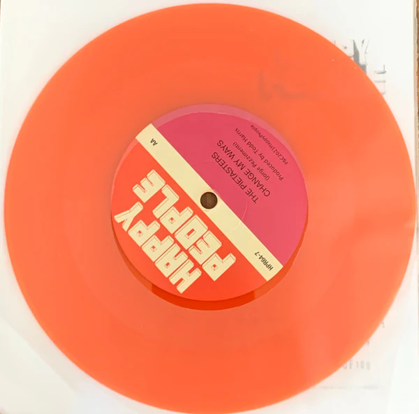 THE PIETASTERS, Keep On Lyin' / Change My Ways (Happy People; HPR 64, UK 2021, Stamped Sleeve, Solid Centre / Limited Edition of 100 / Orange Vinyl) 7" EX/EX - Image 2
