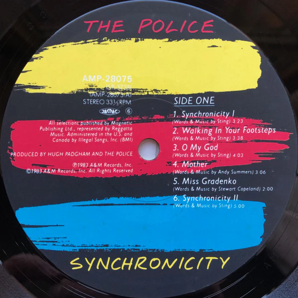 THE POLICE, Synchronicity (A&M Records; AMP-28075, Japan 1983, Insert, with OBI), SALE - Up to 50% Off the Original Price  LP VG+/VG+ - Image 3