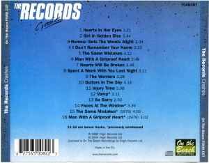 THE RECORDS, Crashes (On The Beach Recordings; FOAM CD7, UK 2004 Reissue) CD VG+/VG+ - Image 2
