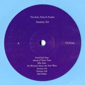 THE REDS, PINKS AND PURPLES, Anxiety Art (; TLV144LP, US 2021 Reissue, Inner, Pastel Blue Vinyl, Ltd Ed. 1000) LP VG+/VG+ - Image 3