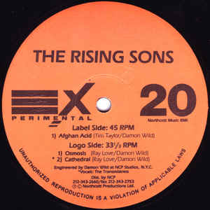 THE RISING SONS, Afghan Acid (EXperimental; EX-20, US 1993) 12" /G+