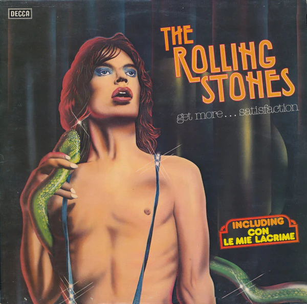 THE ROLLING STONES, Get More...Satisfaction (Decca; PMS 107, Italy 1979) LP G+/VG