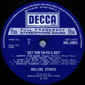 THE ROLLING STONES, Get Yer Ya-Ya's Out! (The Rolling Stones In Concert) (Decca; SKL 5065, UK 1970, Laminated Sleeve, NCB, Biem and Gema all unboxed) LP VG/VG - Image 3