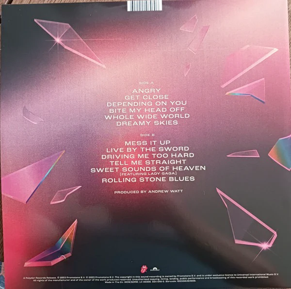 THE ROLLING STONES, Hackney Diamonds (Polydor; 5546460, UK & Europe 2023, Gatefold, Inner, Diamond Clear Vinyl) LP NEW/NEW - Image 2
