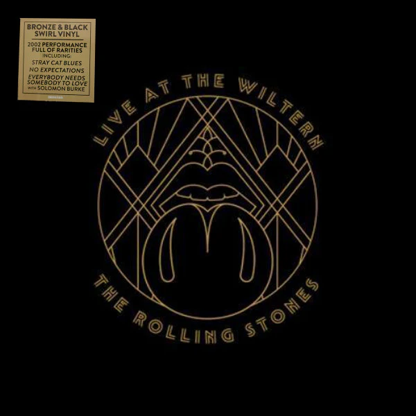 THE ROLLING STONES, Live At The Wiltern (Rolling Stones Records; 00602455710826, Worldwide 2024, Gatefold, 3 Inners, Bronze/Black Swirl Vinyl. Nov. 4, 2002 set from Los Angeles' Wiltern Thea LP VG+/VG+