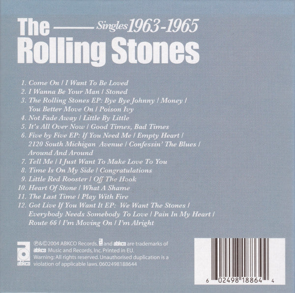 THE ROLLING STONES, Singles 1963-1965 (ABKCO; 0602498188644, Europe 2004, Box Set, Booklet, 2 Prints, Limited Edition) 12xCD VG+/VG+ - Image 2