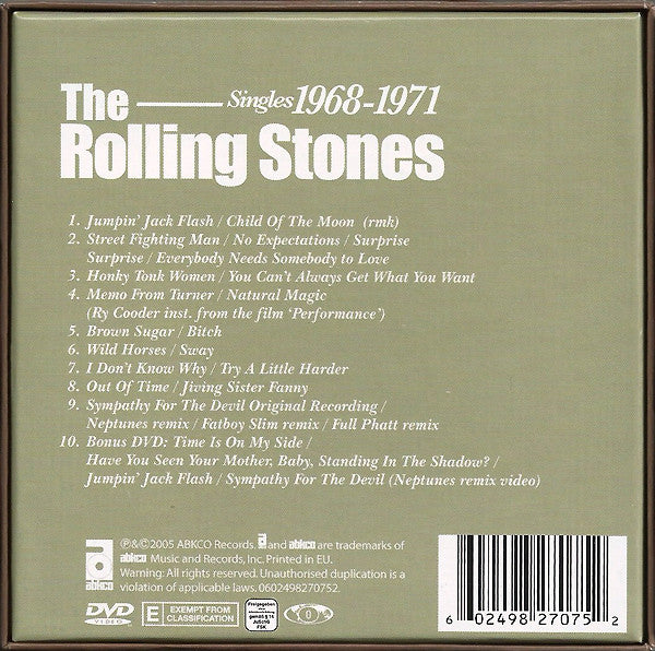 THE ROLLING STONES, Singles 1968-1971 (ABKCO; 0602498270752, Europe 2005, Box Set, Booklet , Poster & 3 Photo Cards, Remastered Limited Edition) 10xCD M/M - Image 2