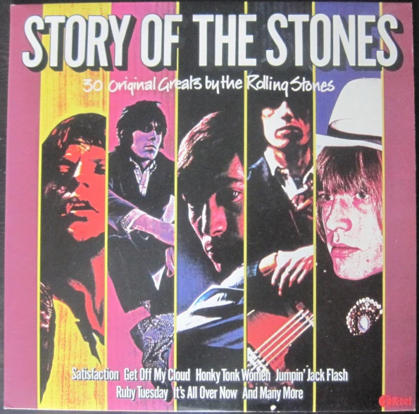 THE ROLLING STONES, Story Of The Stones (K-Tel; NE 1201, UK 1982, Gatefold, Barcoded version) 2xLP VG+/VG+