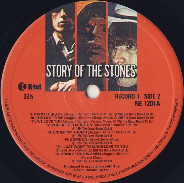 THE ROLLING STONES, Story Of The Stones (K-Tel; NE 1201, UK 1982, Gatefold, Barcoded version) 2xLP VG+/VG+ - Image 3