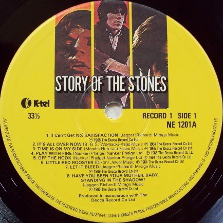 THE ROLLING STONES, Story of the Stones (K-Tel; NE 1201, UK 1982, Gatefold) 2xLP VG/VG - Image 3