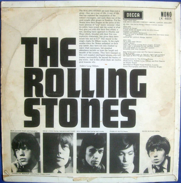 THE ROLLING STONES, The Rolling Stones (Decca Red Unboxed, Label X on Discogs; LK 4605, UK 1965 Reissue, Laminated Flipback Sleeve, Version B1X, 2nd Pressing, Mono, I Need You Baby listing) LP G+/VG+ - Image 2