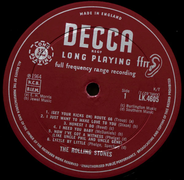 THE ROLLING STONES, The Rolling Stones (Decca Red Unboxed, Label X on Discogs; LK 4605, UK 1965 Reissue, Laminated Flipback Sleeve, Version B1X, 2nd Pressing, Mono, I Need You Baby listing) LP G+/VG+ - Image 3