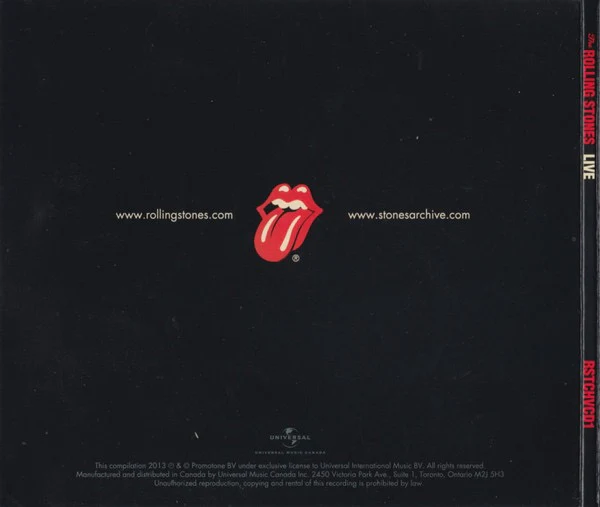 THE ROLLING STONES, The Rolling Stones Live: The Rolling Stones 50th Anniversary Limited Edition Commemorative Pack (Universal Music Canada; RSTCHVCD1, Canada 2013, Fold Out Sleeve) 2xCD M/M - Image 2