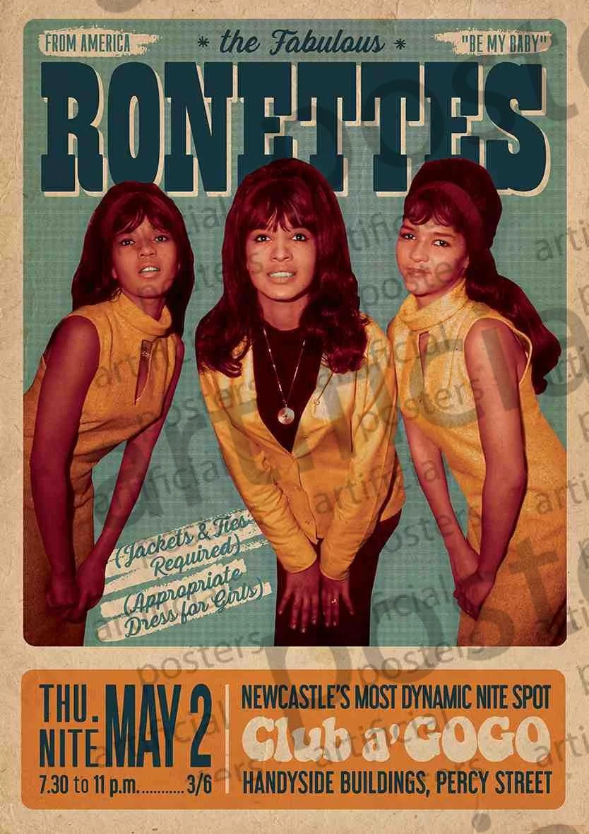 THE RONETTES, Poster (84.1cm x 59.4cm; ART248, UK ) Accessories NEW/NEW