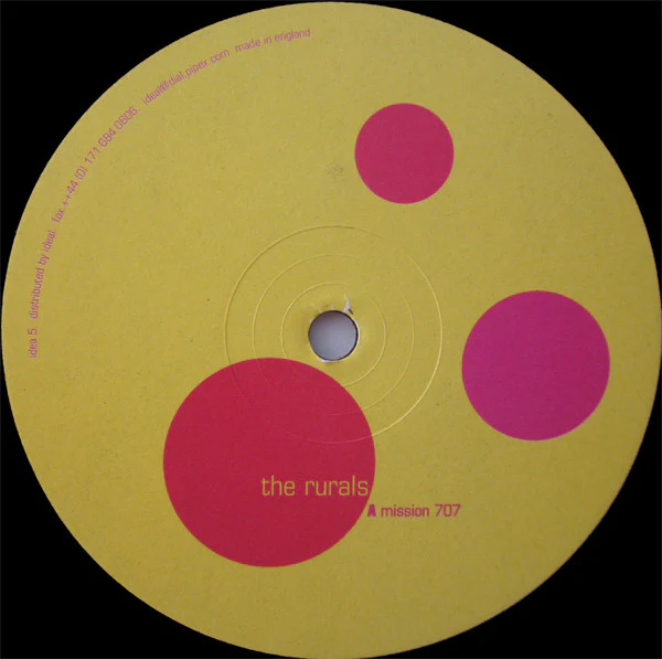 THE RURALS, Mission 707 (Idea; Idea 05, UK 1998), SALE - Up to 50% Off the Original Price  12" /VG
