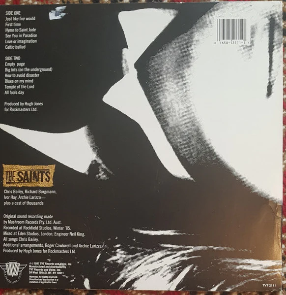 THE SAINTS, All Fools Day (TVT Records; TVT 2111, US 1987, White Labels) LP VG/VG+ - Image 2