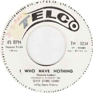 THE SILVER STRINGS COMBO, Spanish Lace / I Who Have Nothing (Telco; TW - 3234, Trinidad & Tobago 1964), SALE - Up to 50% Off the Original Price  7" /VG - Image 2