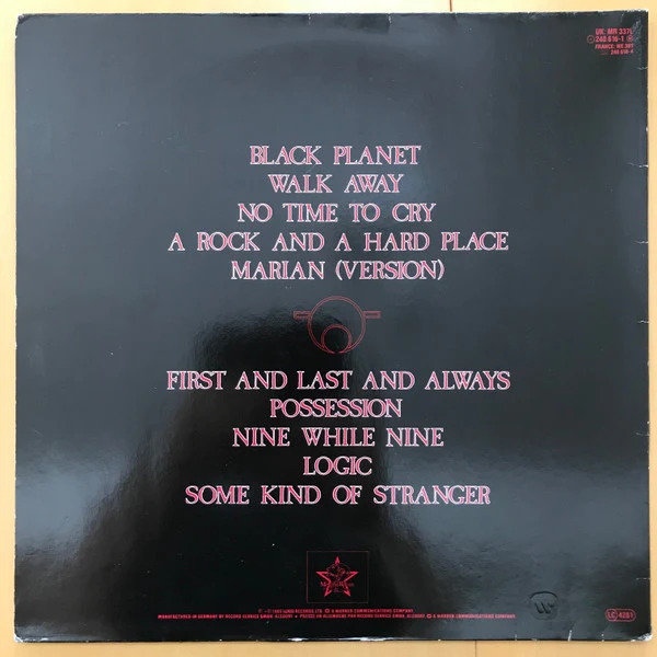 THE SISTERS OF MERCY, First And Last And Always (Merciful Release No Rights Box; MR 337L, UK & Europe 1985, Gatefold, No Barcode, Inner) LP VG/G - Image 2