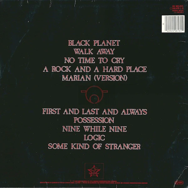 THE SISTERS OF MERCY, First And Last And Always (Merciful Release; MR 337L, Europe 1985, Barcoded Single Sleeve, Inner) LP G+/G - Image 2