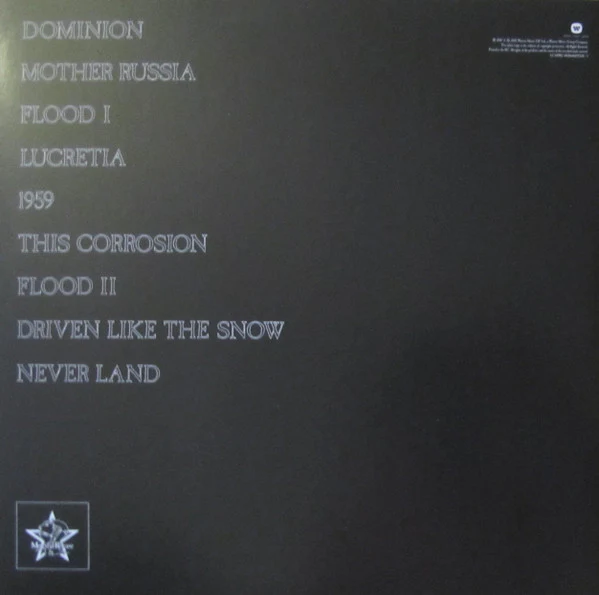 THE SISTERS OF MERCY, Floodland (Warner Music Group; 0825646077038 / 1, Europe 2015 Reissue, Non-Barcoded Sleeve, Inner & Insert) LP VG+/VG - Image 2