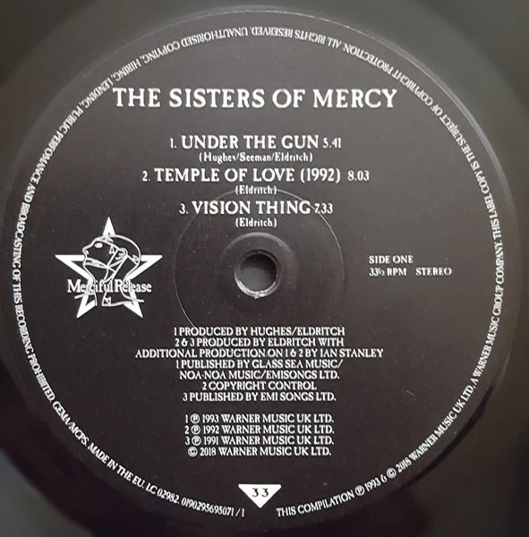 THE SISTERS OF MERCY, Greatest Hits Volume One - A Slight Case Of Overbombing (Merciful Release; 0190295695071, Europe 2018 Reissue, Gatefold, Black Vinyl), SALE - Up to 50% Off the Original 2xLP NEW/NEW - Image 3