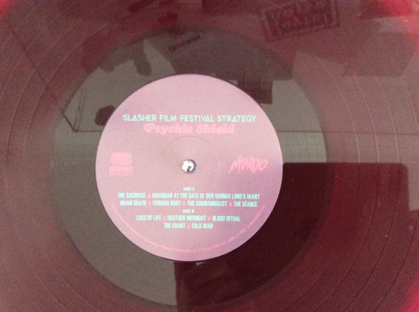 THE SLASHER FILM FESTIVAL STRATEGY , Psychic Shield (Death Waltz Originals; DWO12, US 2015, Insert, Burgundy Vinyl, Limited Edition Of 100, With Obi), SALE - Up to 50% Off the Original Price LP EX/VG+ - Image 3