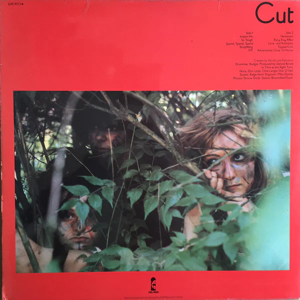 THE SLITS, Cut (Island Records; ILPS 9573, UK 1979, Laminated Sleeve, Inner, Silhouettes On Side 2 Only) LP VG+/VG - Image 2