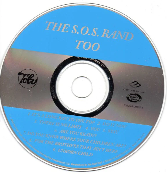 THE S.O.S. BAND, Too (The Right Stuff; 72435-41216-2-3, US 2003 Reissue, Jewel Case) CD VG+/VG+ - Image 3