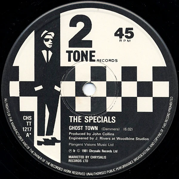 THE SPECIALS, Ghost Town / Why? / Friday Night, Saturday Morning (Two-Tone Records; CHS TT 1217, UK 1981, Picture Sleeve) 12" VG+/VG+ - Image 3
