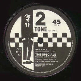 THE SPECIALS, Rat Race (Two-Tone Records Paper Labels; CHS TT11, UK 1980, Company Sleeve) 7" VG/VG
